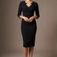 Indira 3/4 Sleeve Knee Length Pencil Dress 