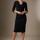 Indira 3/4 Sleeve Knee Length Pencil Dress 