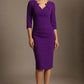 Indira 3/4 Sleeve Knee Length Pencil Dress 