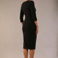 Indira 3/4 Sleeve Knee Length Pencil Dress 