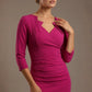 Indira 3/4 Sleeve Knee Length Pencil Dress 