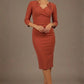 Indira 3/4 Sleeve Knee Length Pencil Dress 