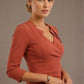 Indira 3/4 Sleeve Knee Length Pencil Dress 