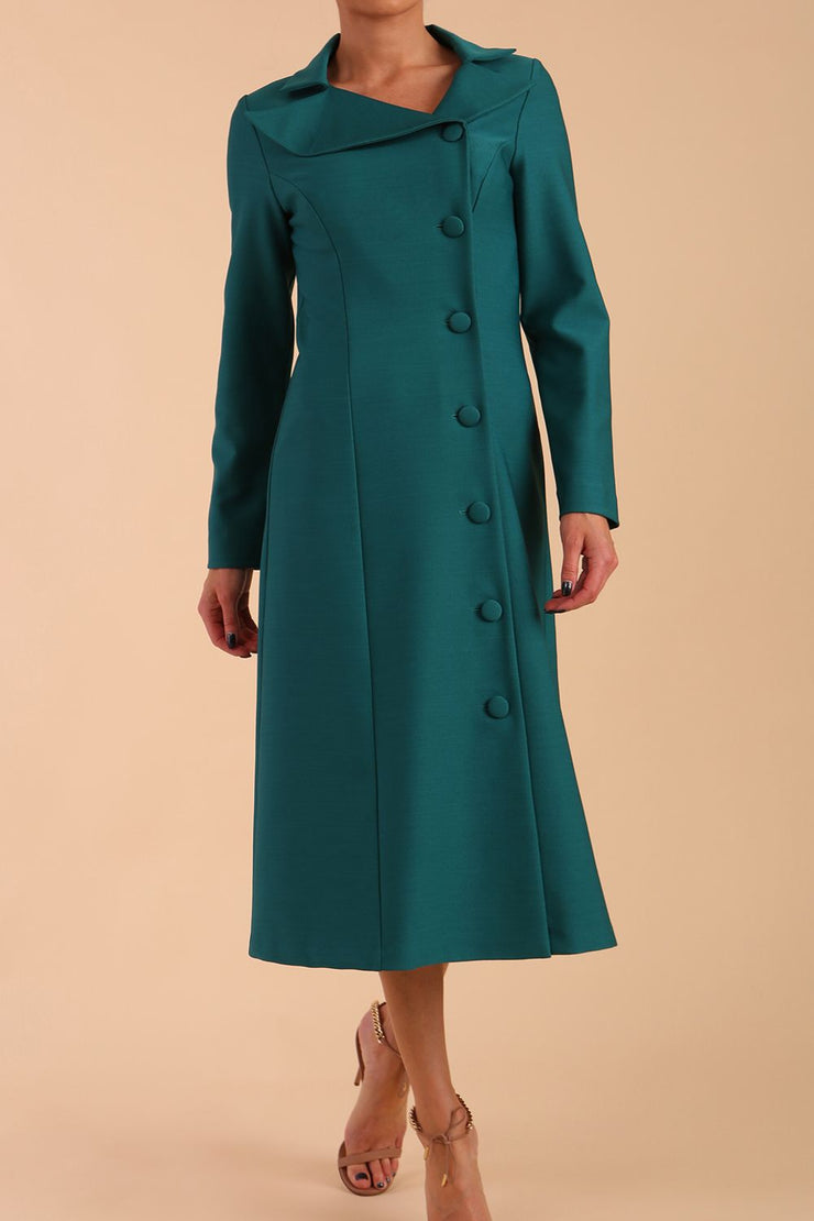 Seed Heston Long Sleeve Coat Dress