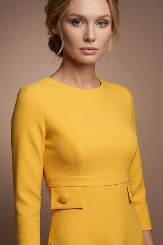 Seed Gresham 3/4 Sleeve Knee Length A-Line Dress 