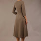 Seed Gresham 3/4 Sleeve Knee Length A-Line Dress 