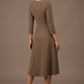 Seed Gresham 3/4 Sleeve Knee Length A-Line Dress 