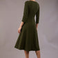 Seed Gresham 3/4 Sleeve Knee Length A-Line Dress 