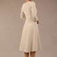 Seed Gresham 3/4 Sleeve Knee Length A-Line Dress 