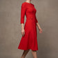 Seed Gresham 3/4 Sleeve Knee Length A-Line Dress 