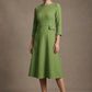 Seed Gresham 3/4 Sleeve Knee Length A-Line Dress 