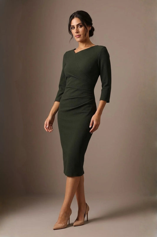 Peppard 3/4 Sleeve Pencil Dress 