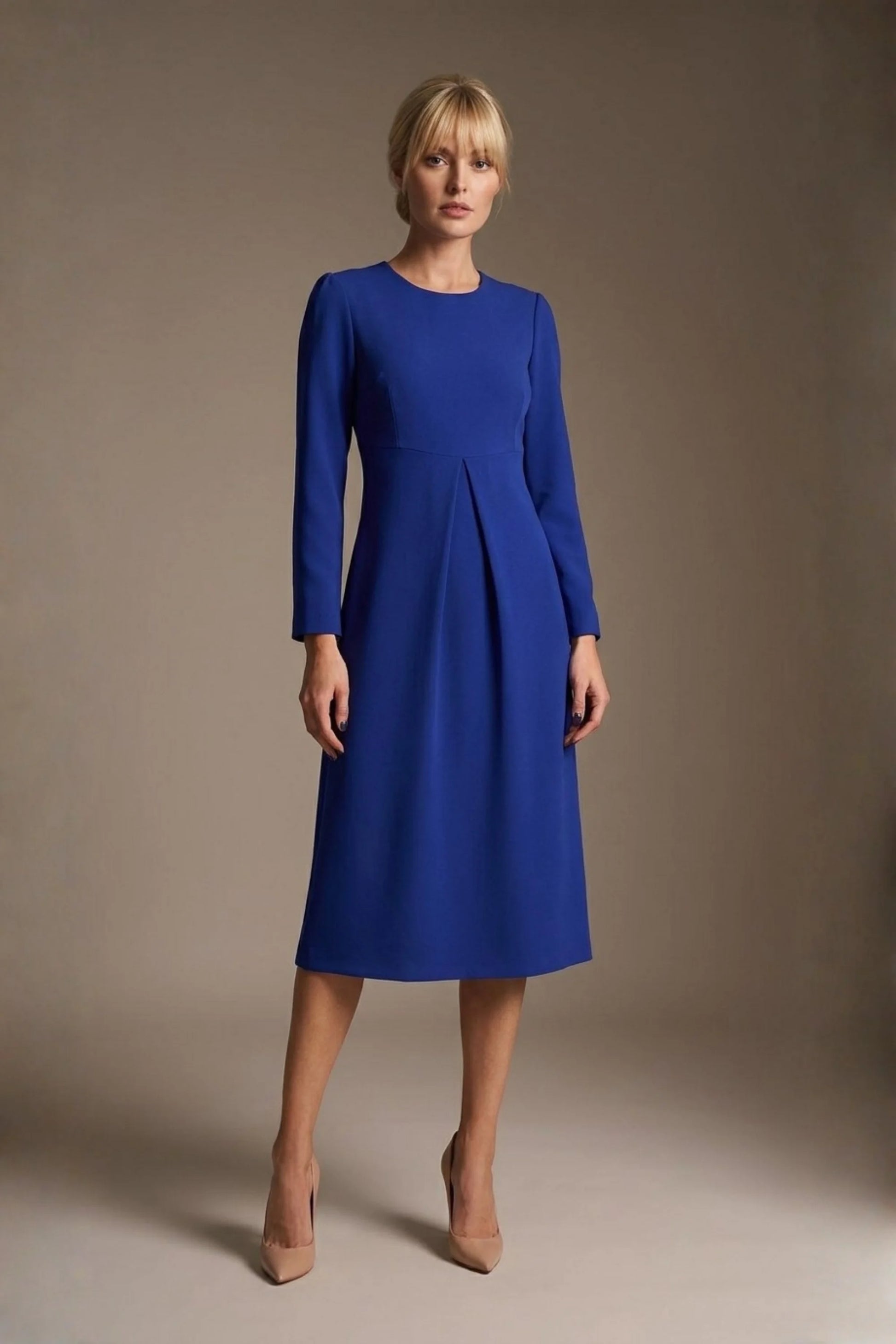 Epsom Long Sleeve A-Line Dress 