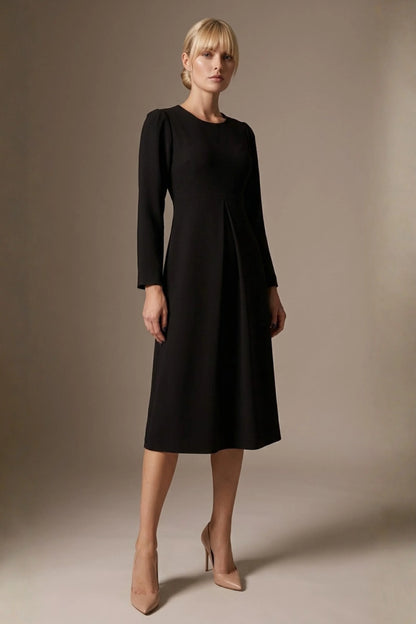 Epsom Long Sleeve A-Line Dress 