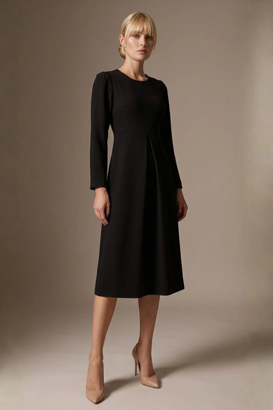 Epsom Long Sleeve A-Line Dress 