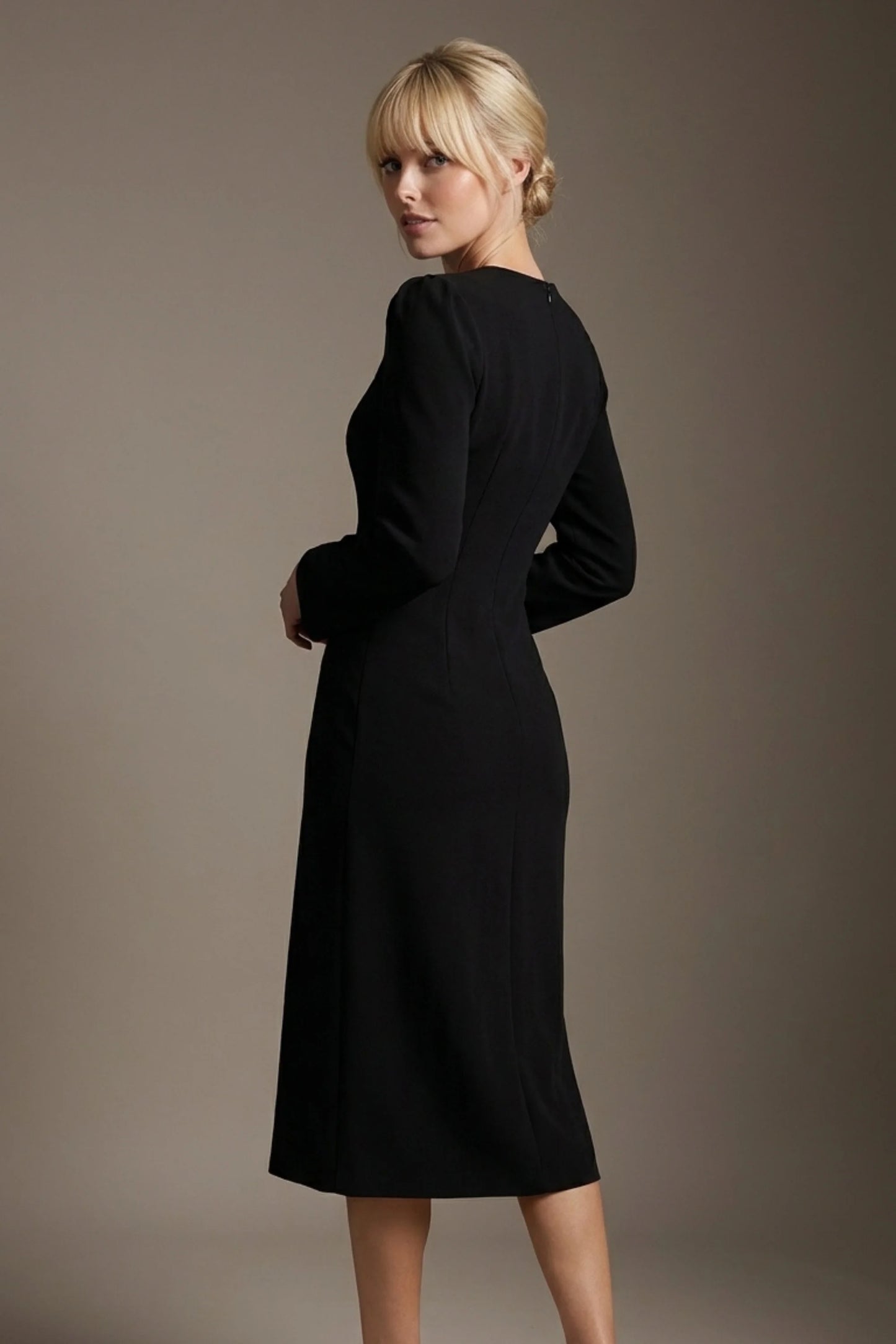 Epsom Long Sleeve A-Line Dress 
