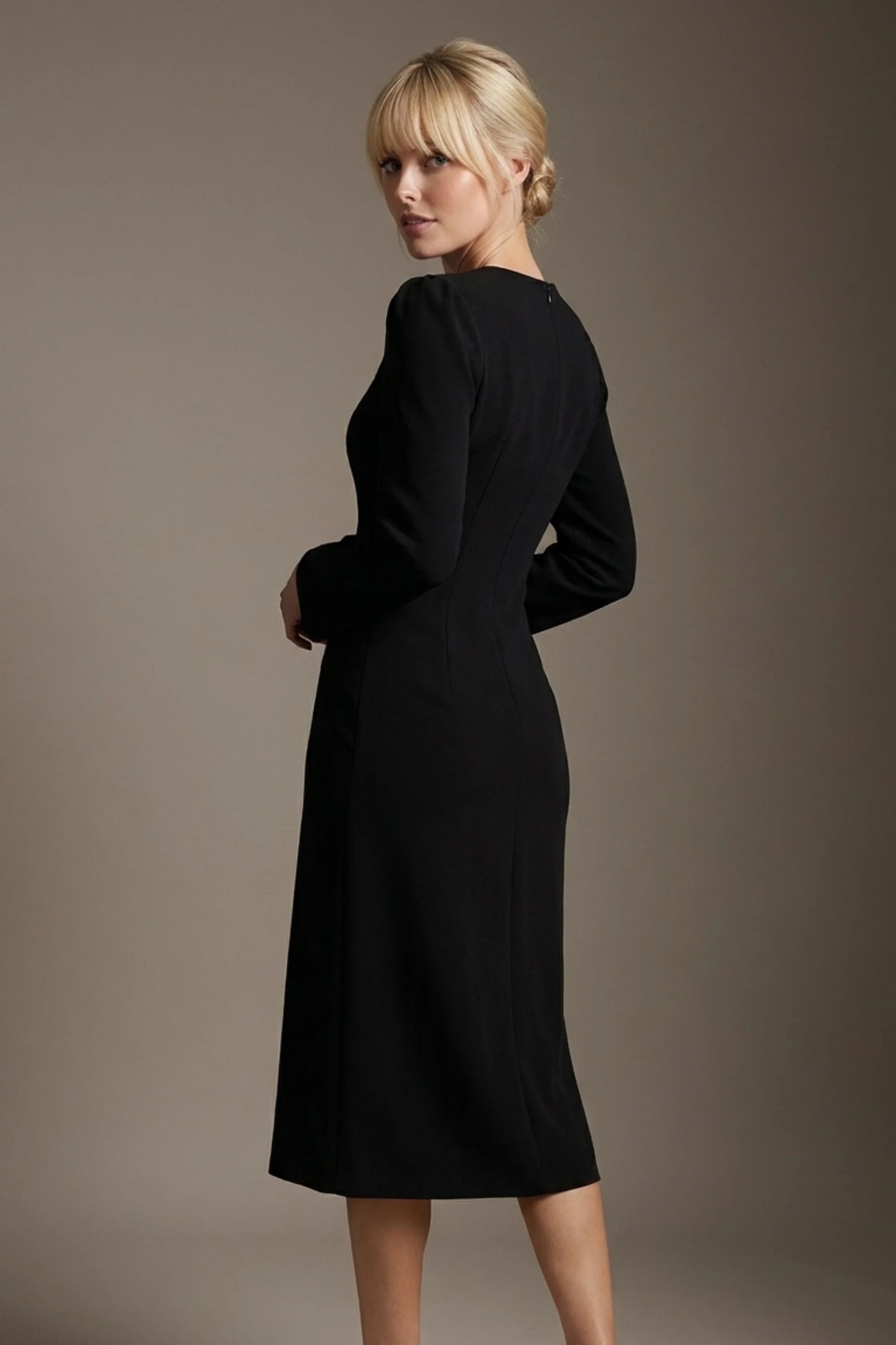 Epsom Long Sleeve A-Line Dress 