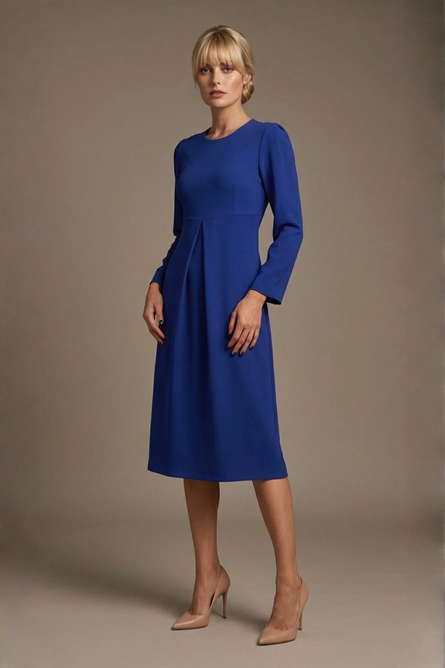 Epsom Long Sleeve A-Line Dress 