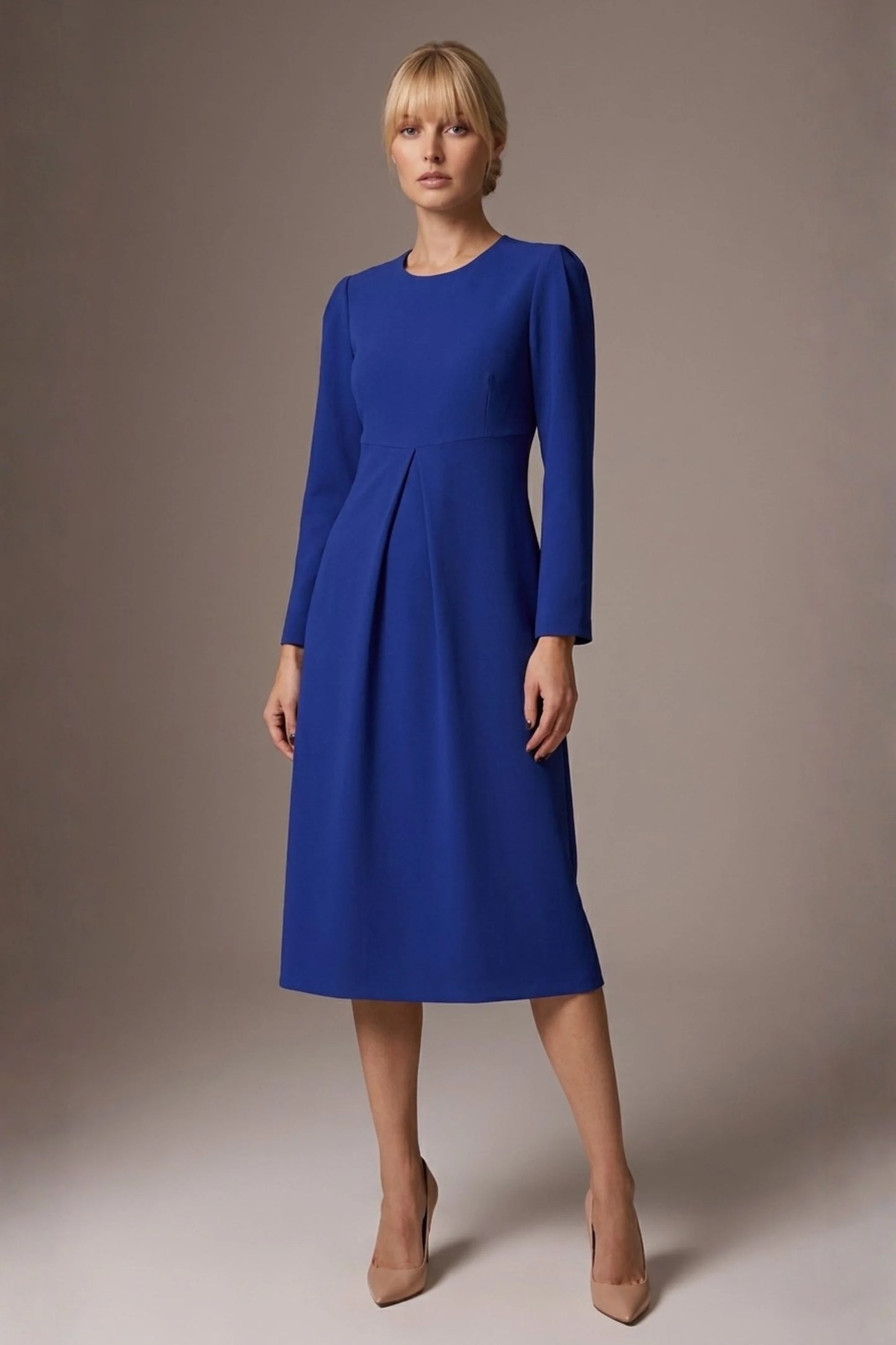 Epsom Long Sleeve A-Line Dress 