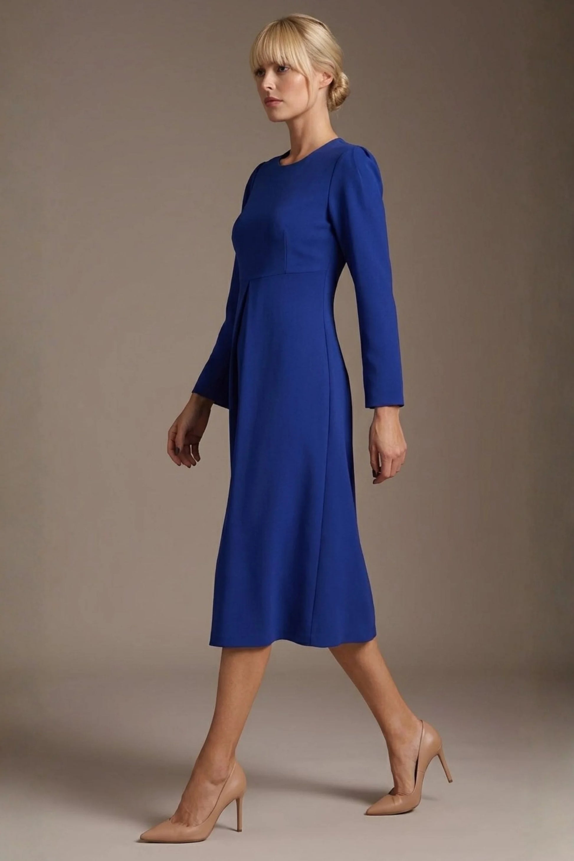 Epsom Long Sleeve A-Line Dress 