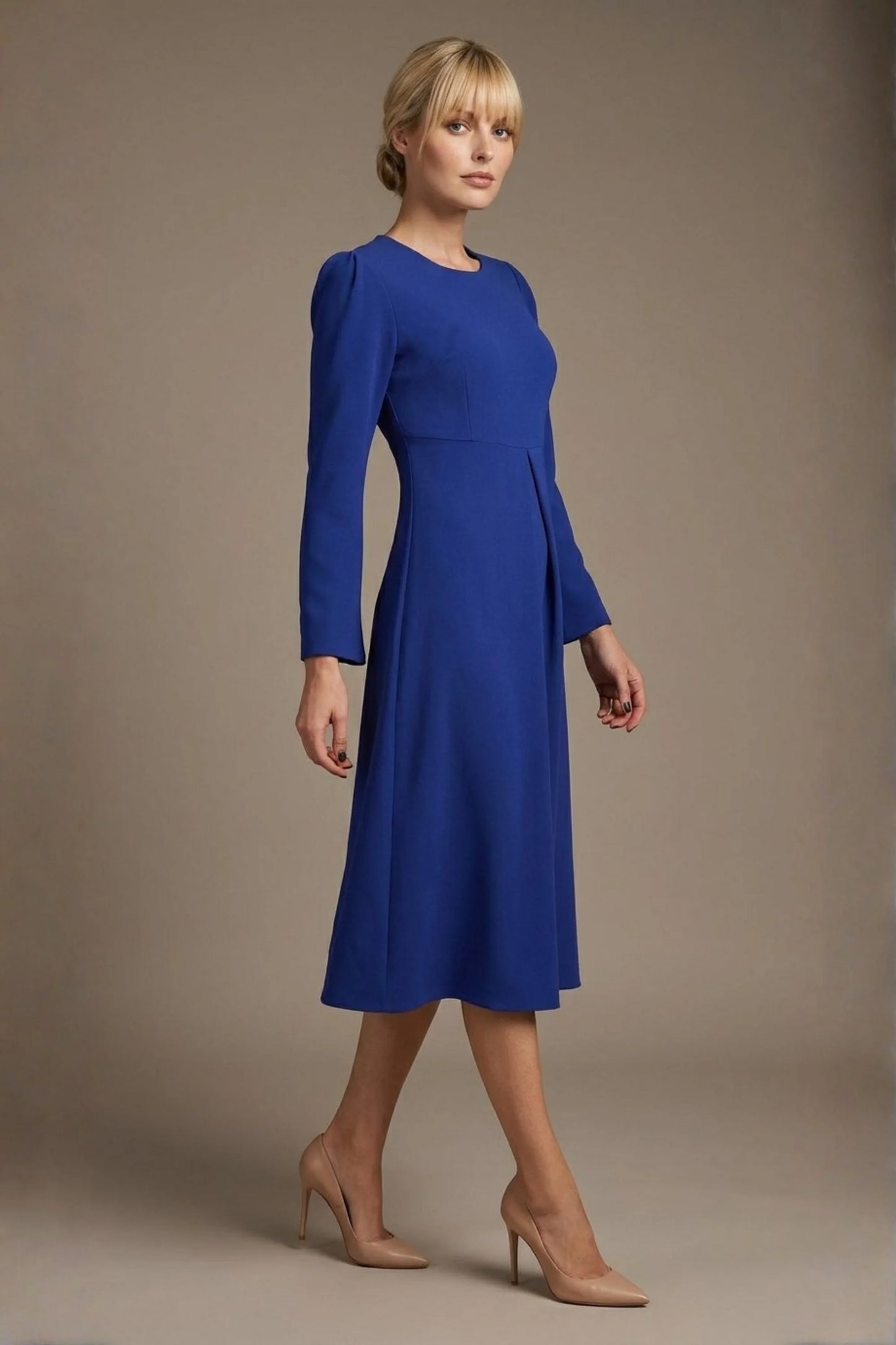 Epsom Long Sleeve A-Line Dress 