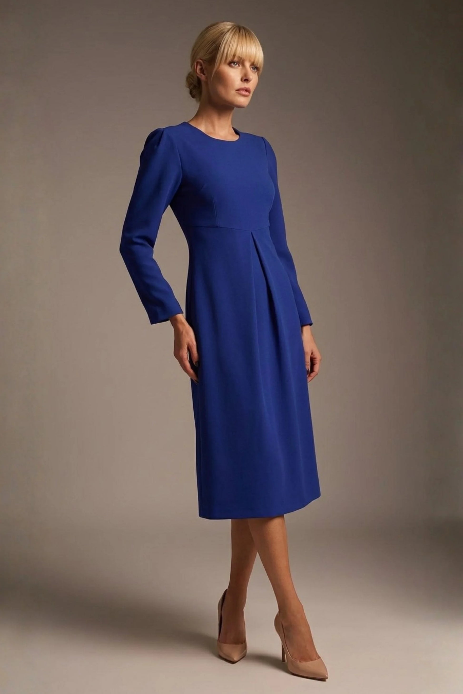 Epsom Long Sleeve A-Line Dress 