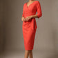 Bronwen 3/4 sleeved Tie Pencil Dress 
