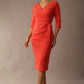 Bronwen 3/4 sleeved Tie Pencil Dress 