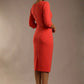 Bronwen 3/4 sleeved Tie Pencil Dress 