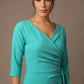Bronwen 3/4 sleeved Tie Pencil Dress 