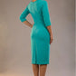 Bronwen 3/4 sleeved Tie Pencil Dress 