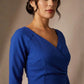 Bronwen 3/4 sleeved Tie Pencil Dress 