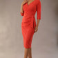 Bronwen 3/4 sleeved Tie Pencil Dress 