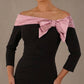 Rosalind Off Shoulder Bow Detail Pencil Dress 