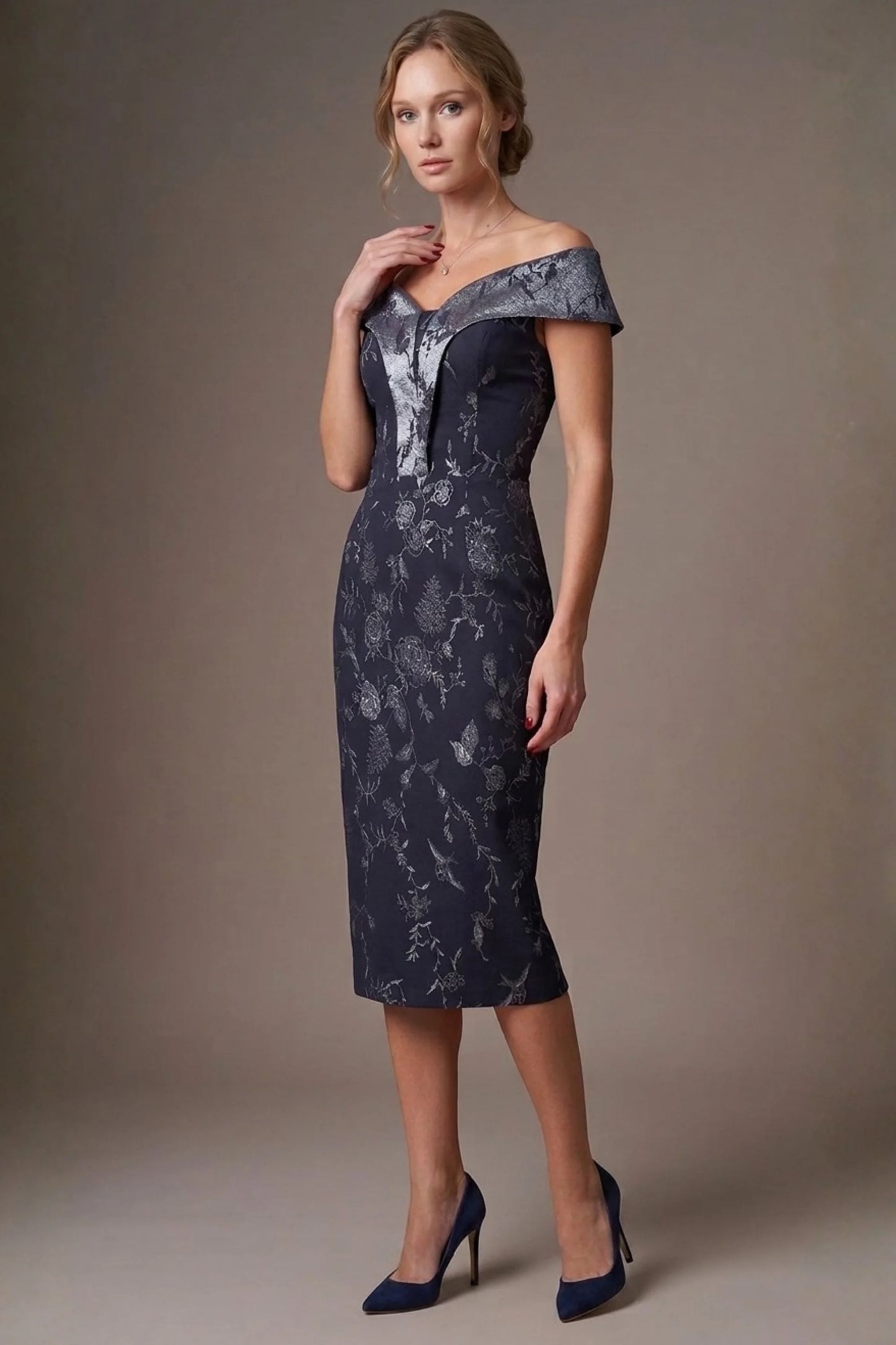 Florence Off Shoulder Pencil dress