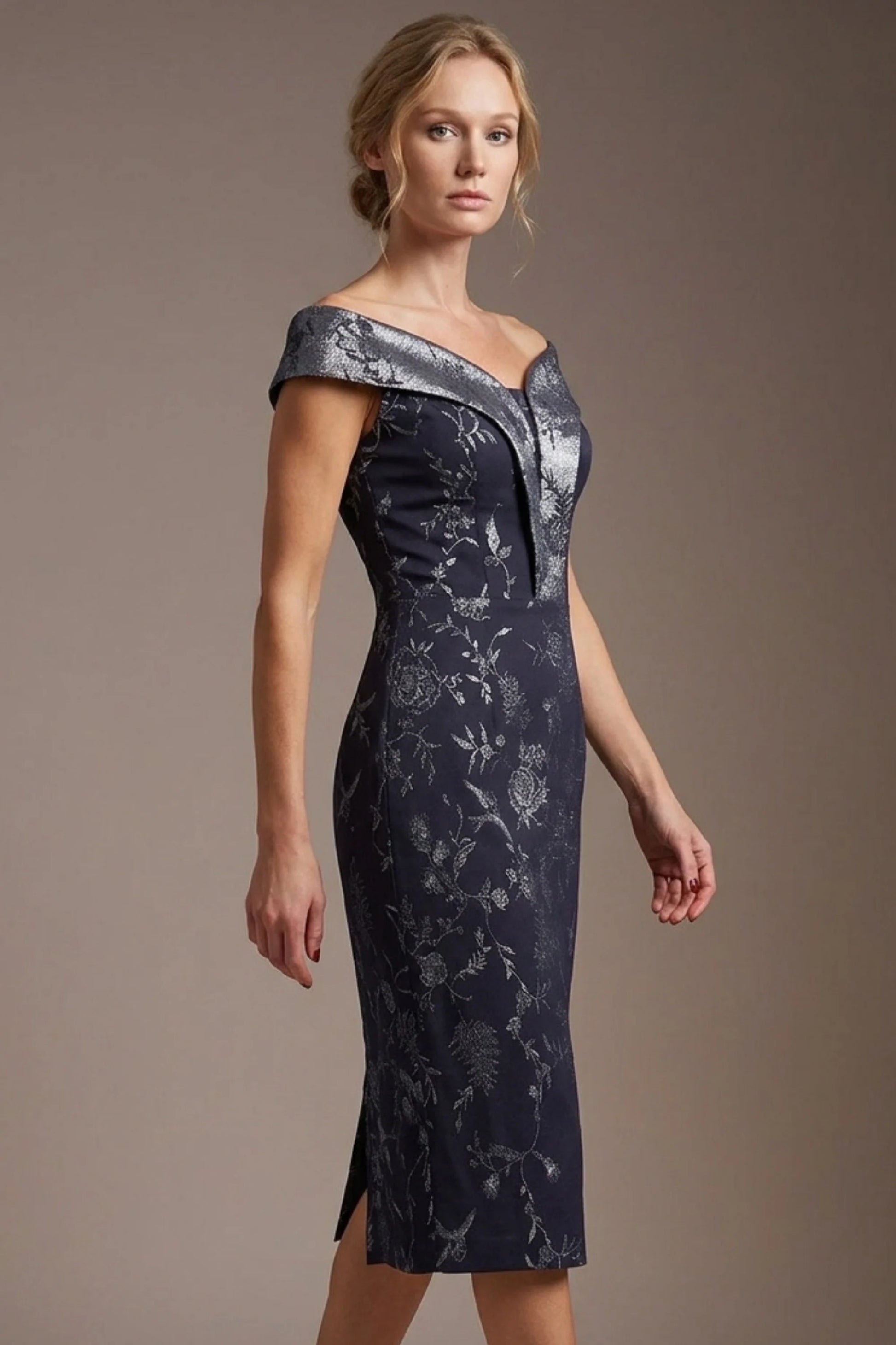 Florence Off Shoulder Pencil dress