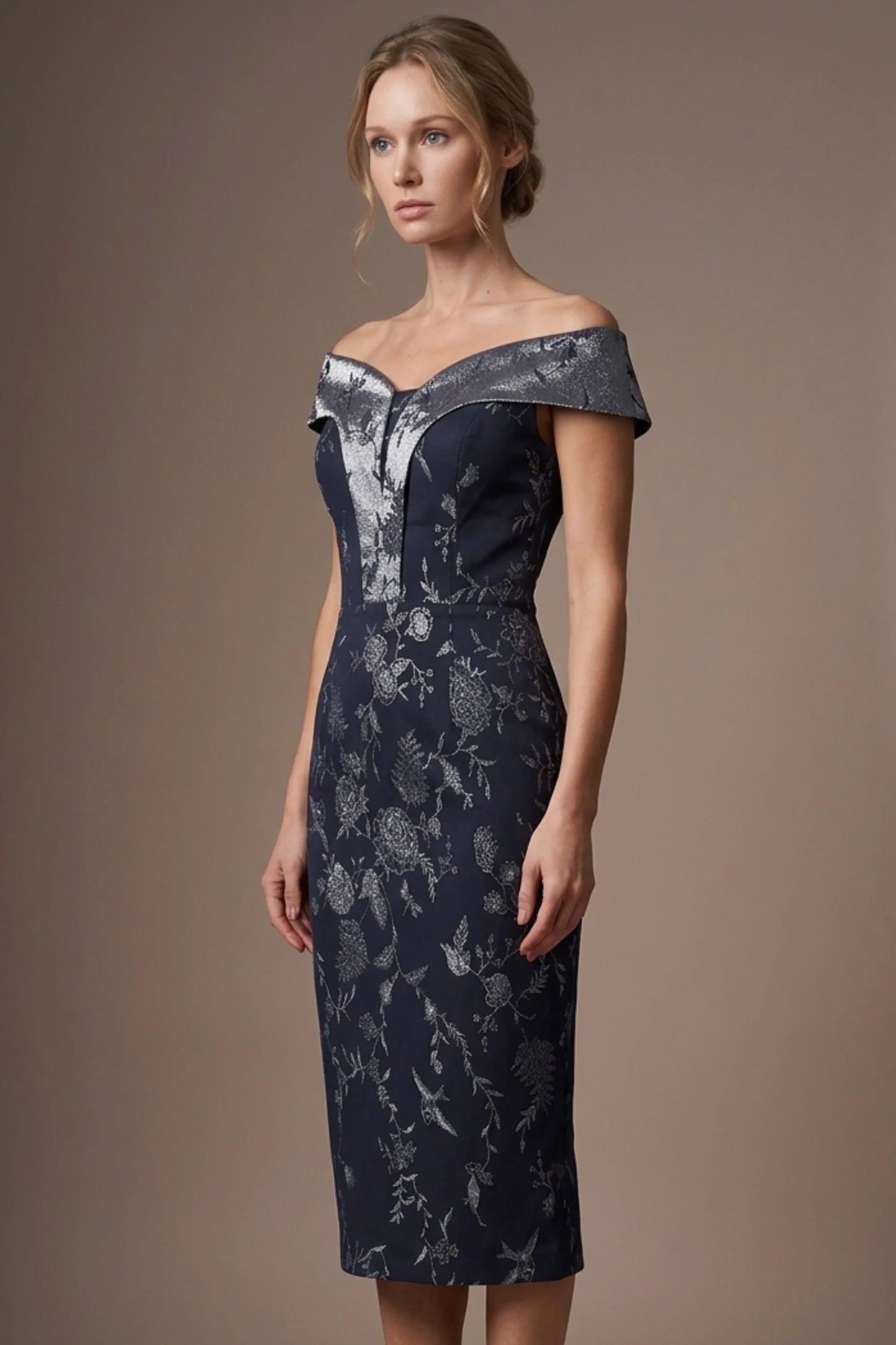 Florence Off Shoulder Pencil dress