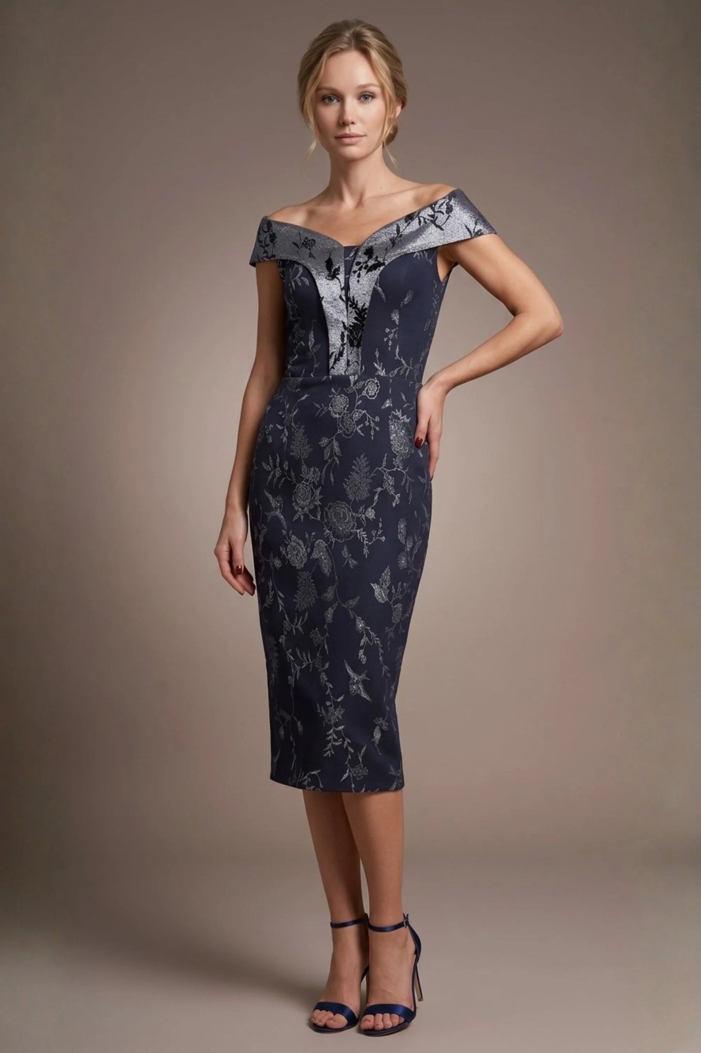 Florence Off Shoulder Pencil dress