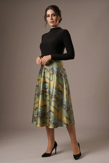 Gwendolyn Midi Length Skirt 