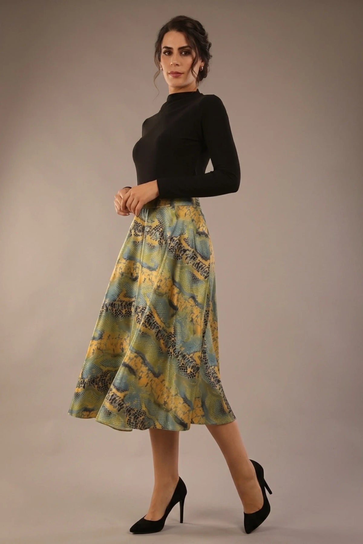 Gwendolyn Midi Length Skirt 