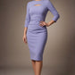 Clementine Keyhole Sleeved Pencil Dress 