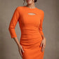 Clementine Keyhole Sleeved Pencil Dress 