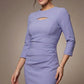 Clementine Keyhole Sleeved Pencil Dress 