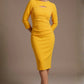 Clementine Keyhole Sleeved Pencil Dress 