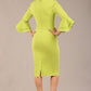 Hobson ruffled sleeves Pencil Dress