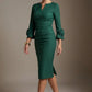 Seed Cicely Rosette Cuff Dress