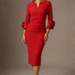 Seed Cicely Rosette Cuff Dress