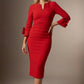 Seed Cicely Rosette Cuff Dress