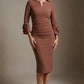 Seed Cicely Rosette Cuff Dress