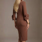 Seed Cicely Rosette Cuff Dress